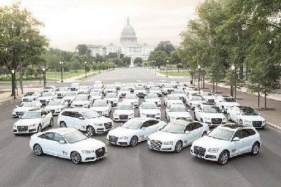Audi of America, seeking to drum up support for diesel-powered vehicles in the United States, held a TDI Efficiency Rally for journalists and political leaders recently in Washington.